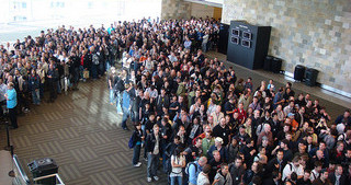 Queue for Steve Jobs' keynote at WWDC 2010