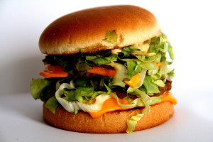 A messy hamburger with droopy cheese and lettuce falling out the side. Is this a good UX choice for a menu icon?