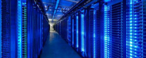 A trendy, blue-lit data centre, the kind of place where it would be cool to run a Microservices PaaS