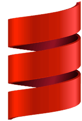 The sprial logo of the functional programming language language Scala
