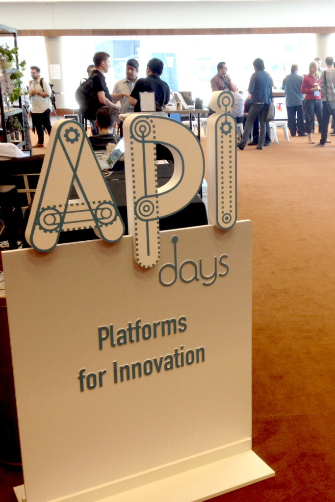 APIdays Australia 2016 welcome poster: "API days - Platforms for Innovation"