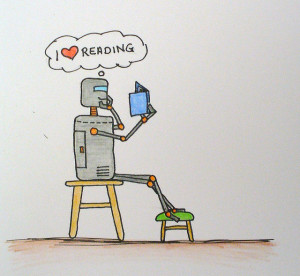 Robot reading, similar to software that searches resumes