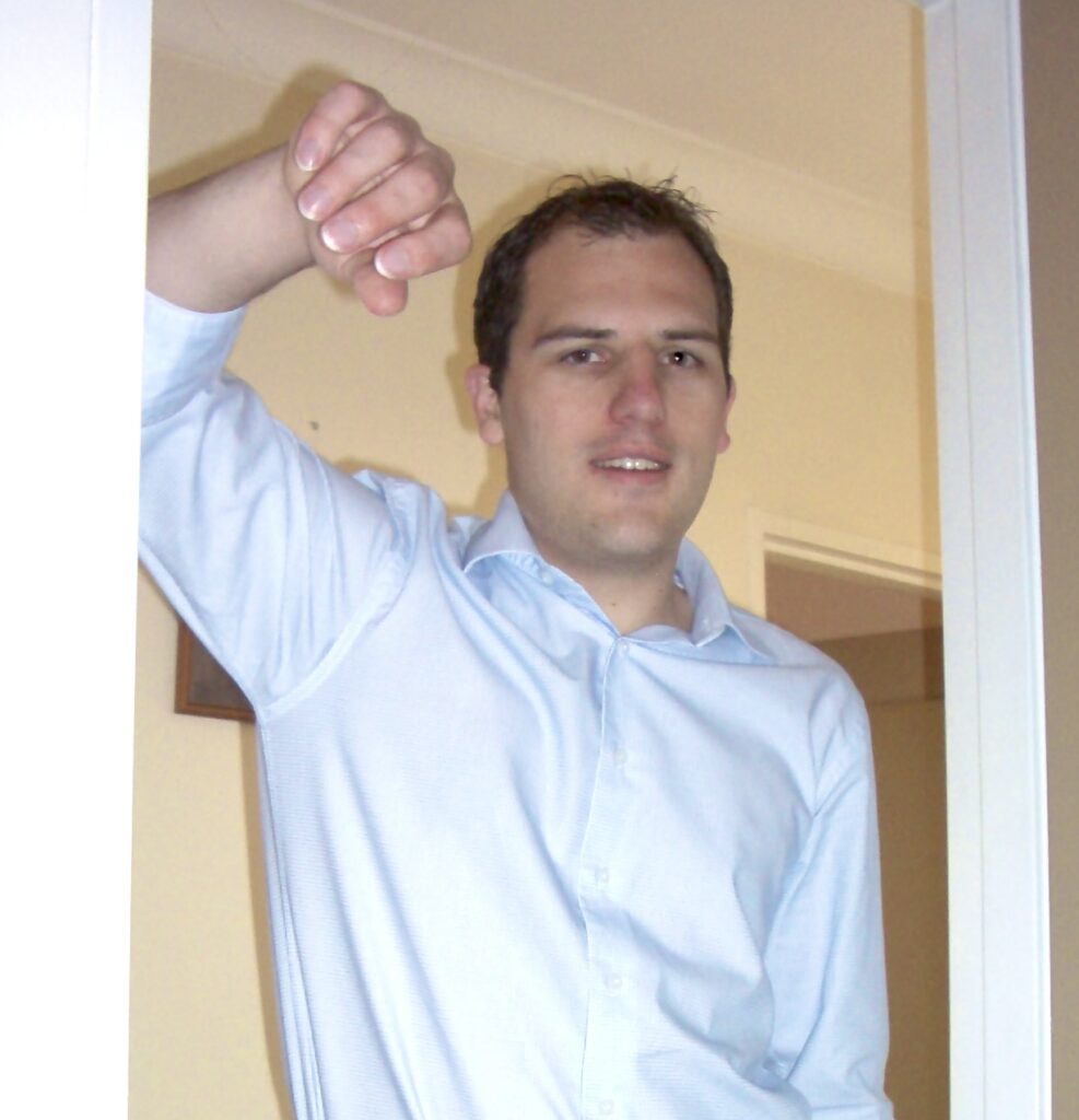 My mid-2000s, fresh-faced, professional look from around the time I joined Tyro.